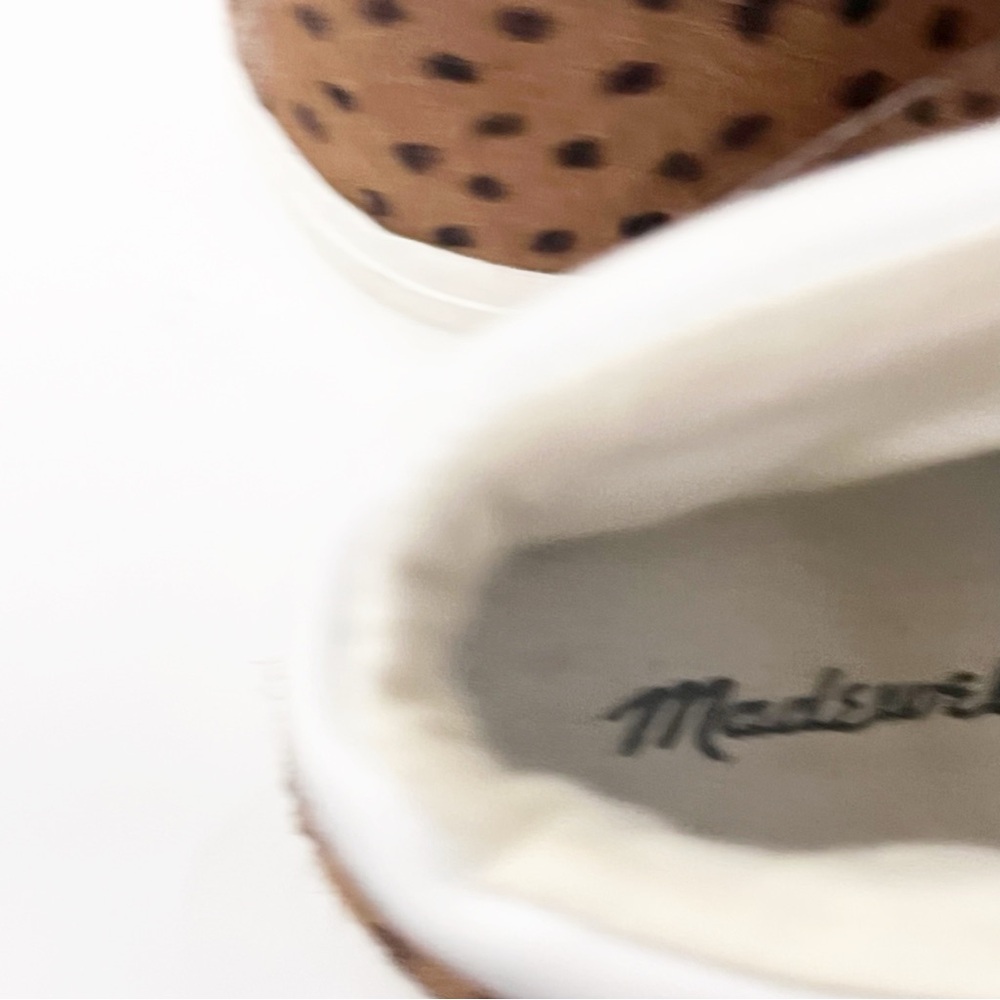 MADEWELL Spotted Calf Hair Lace Up Sidewalk High Top Sneakers Women’s Size 8 - Picture 6 of 15